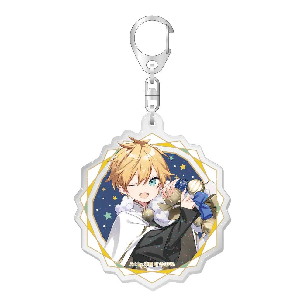 Hatsune Miku Xmas SHOP 2023 Trading Acrylic Keychain With Glitter - 1 Unidade